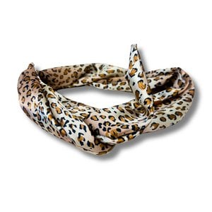 Hairband - Bandeau Normal "Satin Leopard"
