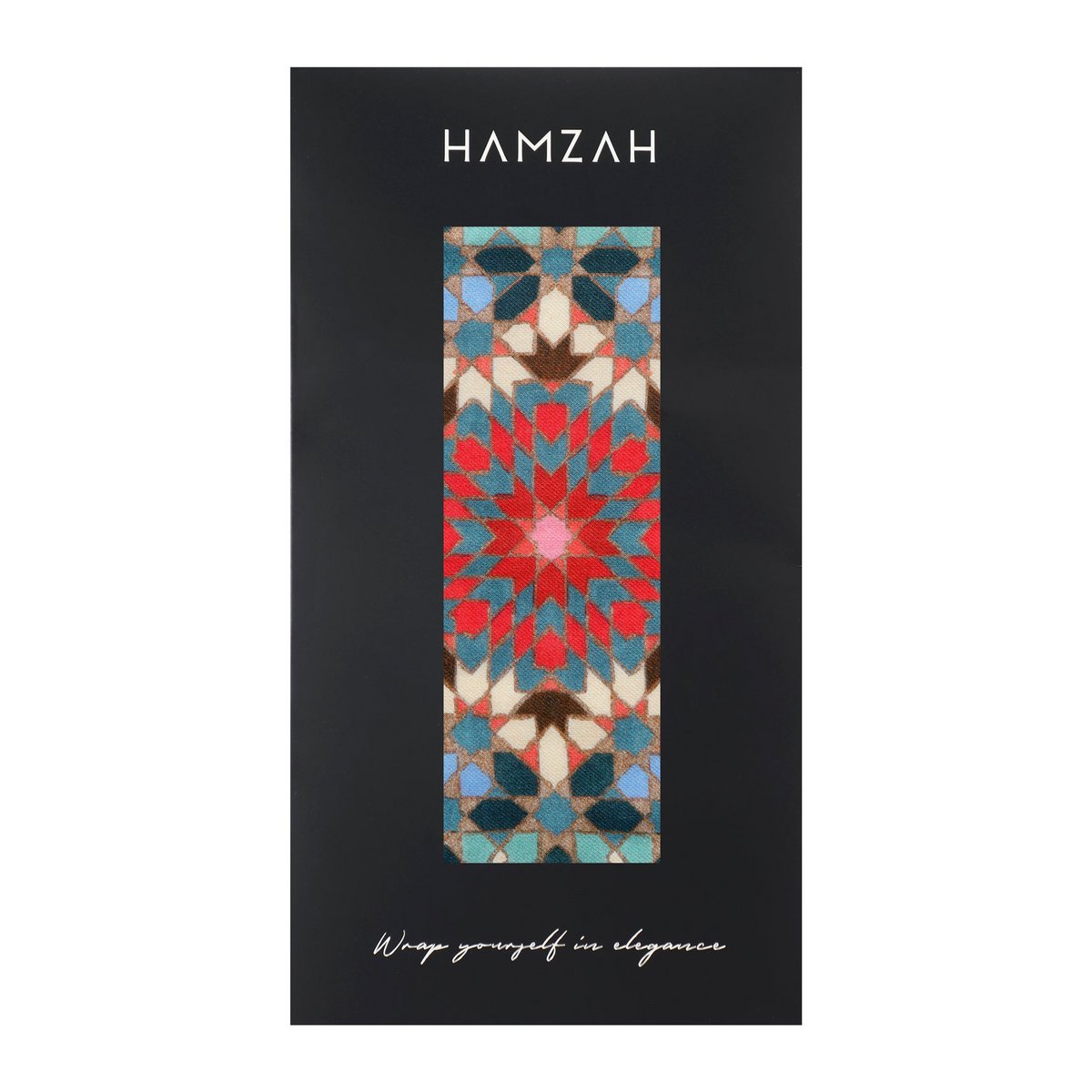 Multicolor Scarf Inspired by Alhambra Tiles