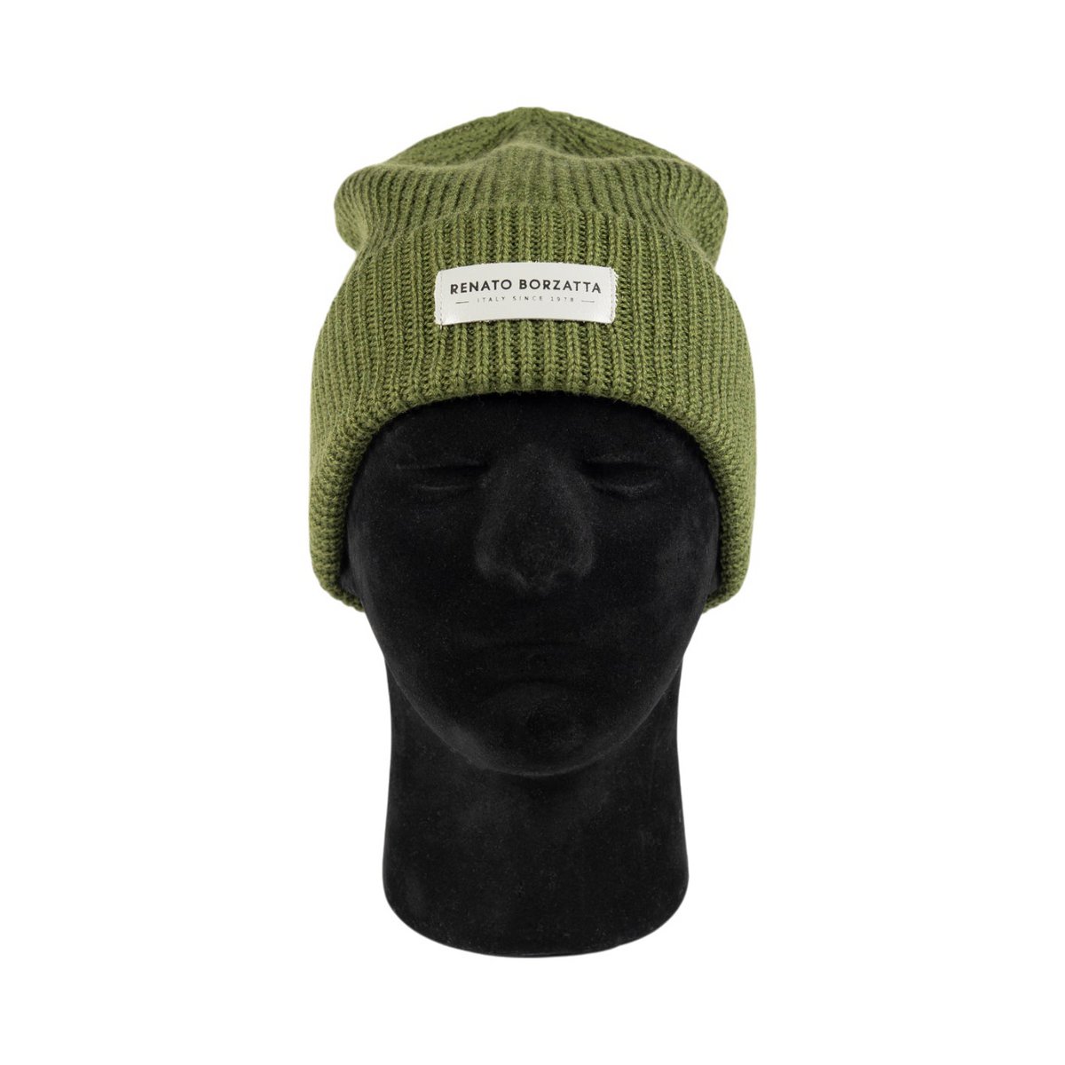 RB5003E | Mixed Cervine shirt cap Lana Made in Italy. Green color - single size