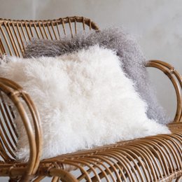 Tibet sheepskin cushion | 15 colors | 45x45cm