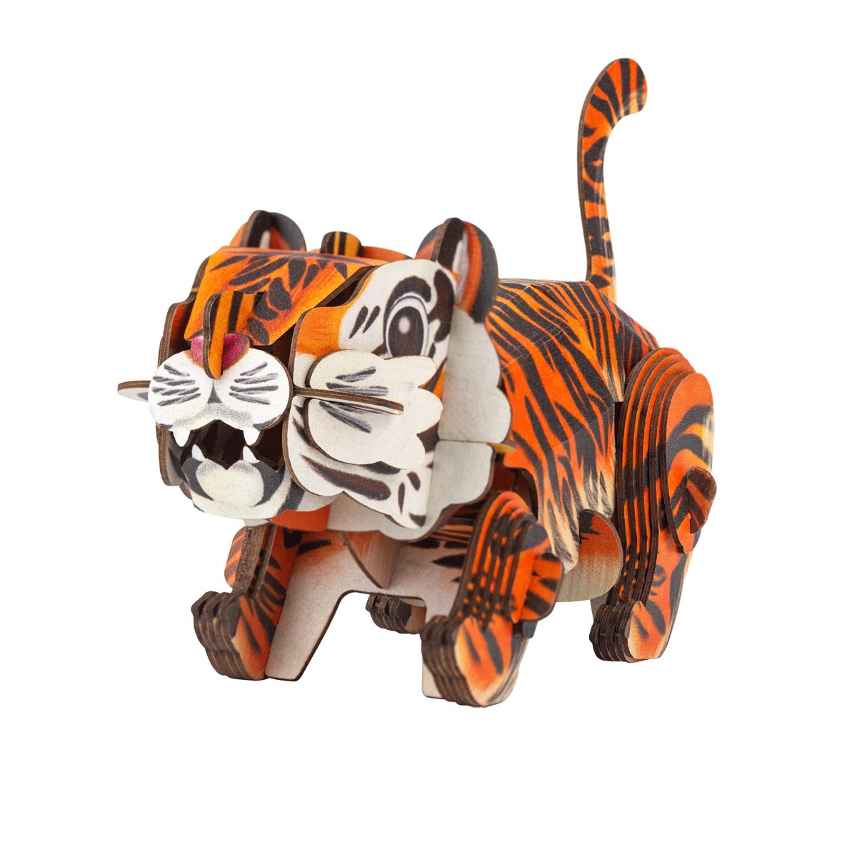 Mieredu - 3D Puzzel Build And Sound - Tijger