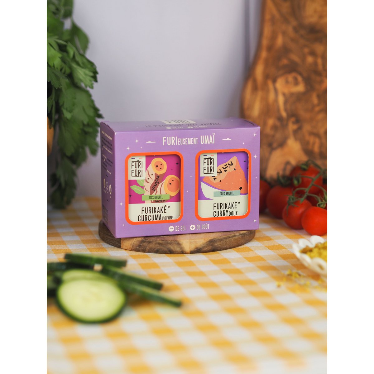 FURIFURI "UMAÏ" box - Sesame and seaweed condiment - salt alternative 2X80g