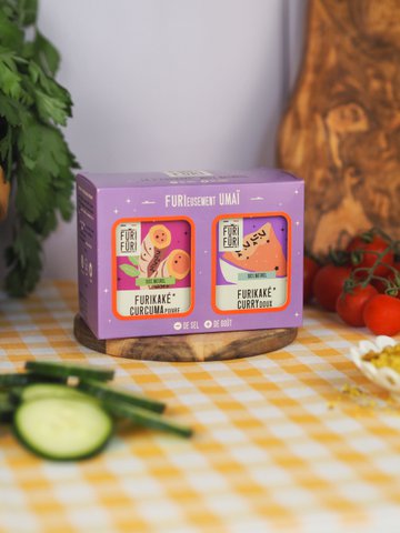 FURIFURI "UMAÏ" doos - Sesam- en zeewierkruiden - zoutalternatief 2X80g