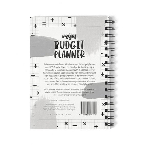 Budget Planner Cash Book A5 // Black and White Household Booklet
