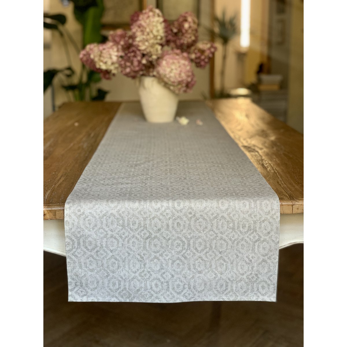 Table Runner, 100% Organic Cotton, Printed | Helga