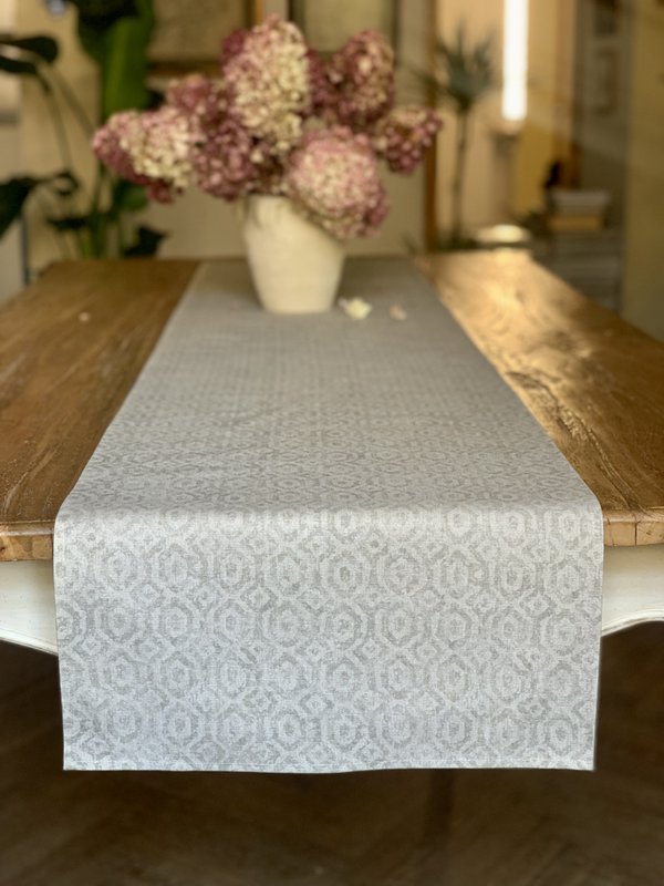 Table Runner, 100% Organic Cotton, Printed | Helga