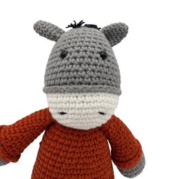 Handgemachtes Kuscheltier - Esel