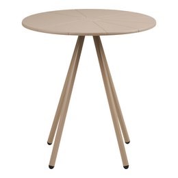 Barletta Bistro table, polypropylen/steel, taupe, ø70x73,5 cm