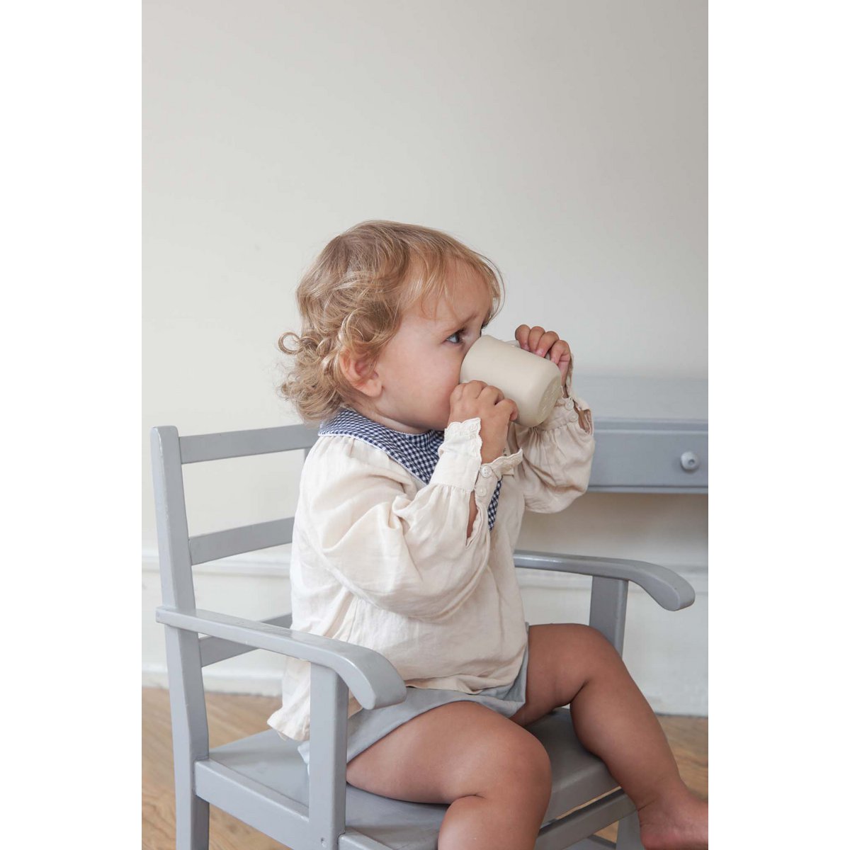 Silicone Sippy Cup - Oyster Beige