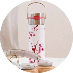 stainless steel bottle LEEZAยฎ "Cherry Blossom"