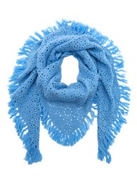 Cashmere scarf LA PAZ hand crocheted triangle