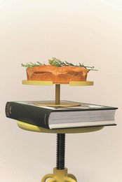 STOR KRAMKAGE STAND 1 NIVEAU - citron