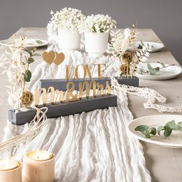 Table runner, gauze, cheesecloth, uni ca.70cm x 300cm