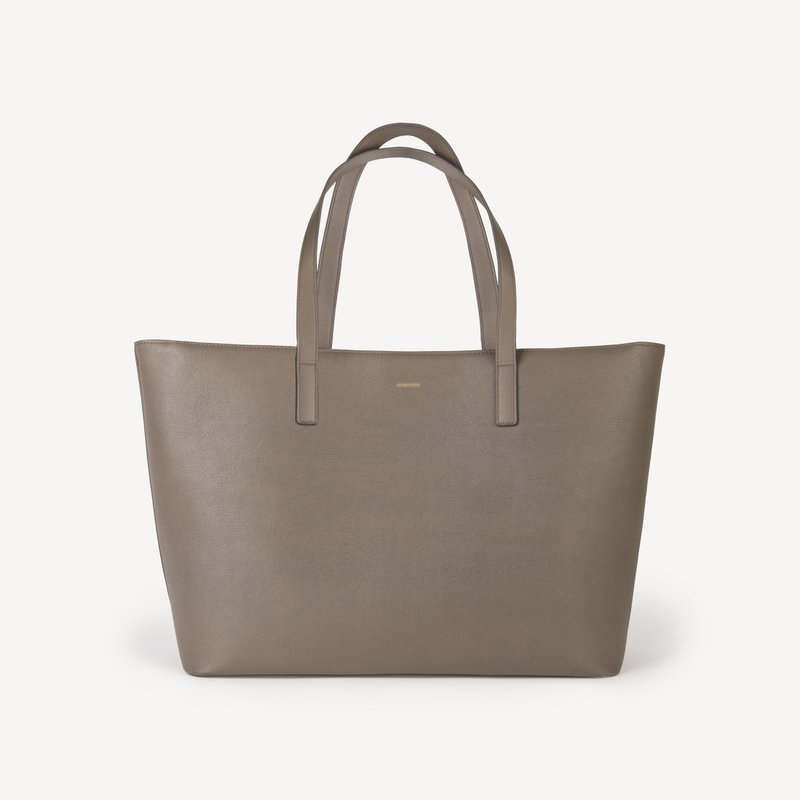 Vegan Apple Skin Shopping Bag - Taupe