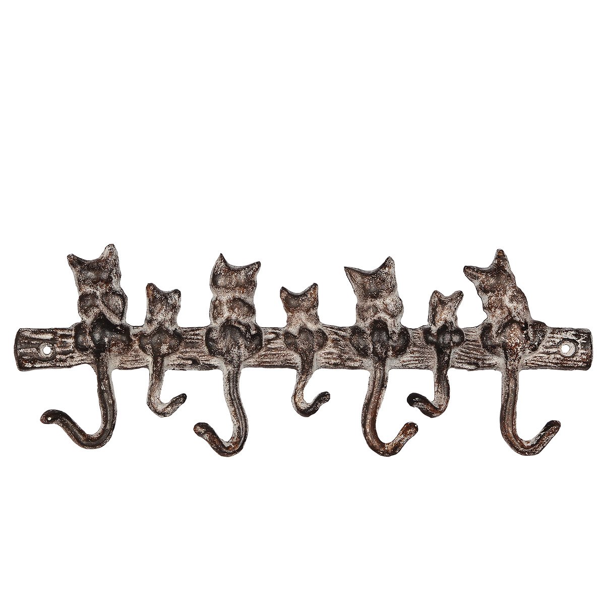 Gietijzeren haak - 7 katten