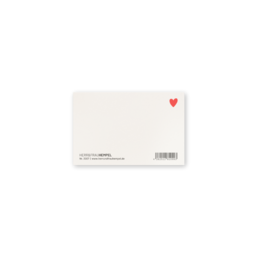 Mini postkort-dear rosa-rød