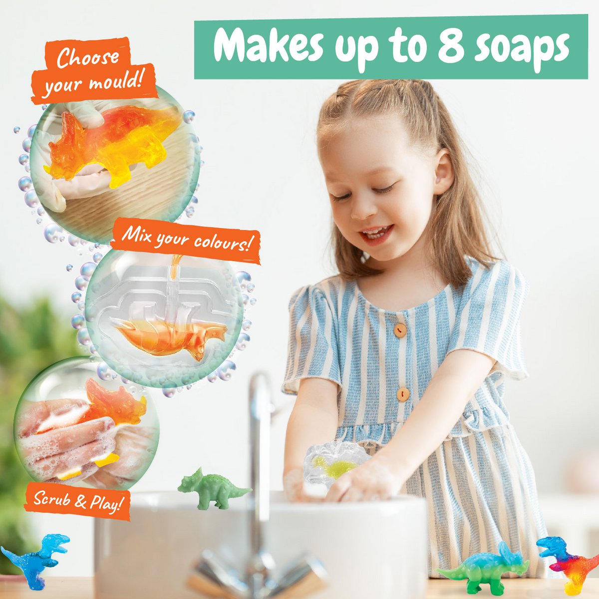 Soap Factory Dinosaurs Educational Toy 7 languages