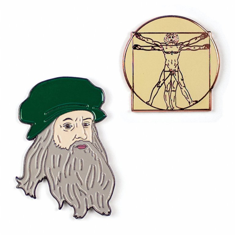 Pins Upg - Leonardo y Vitruvian Man