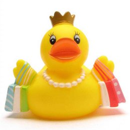 Badeente Shopping-Queen