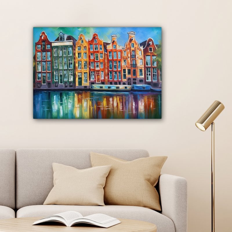 Canvas Painting - Wall Decoration Amsterdam - Oil - Grease - Painting - Art - Wall Decoration Living Room - Bedroom Decoration - Room Accessories - Canvas Paintings