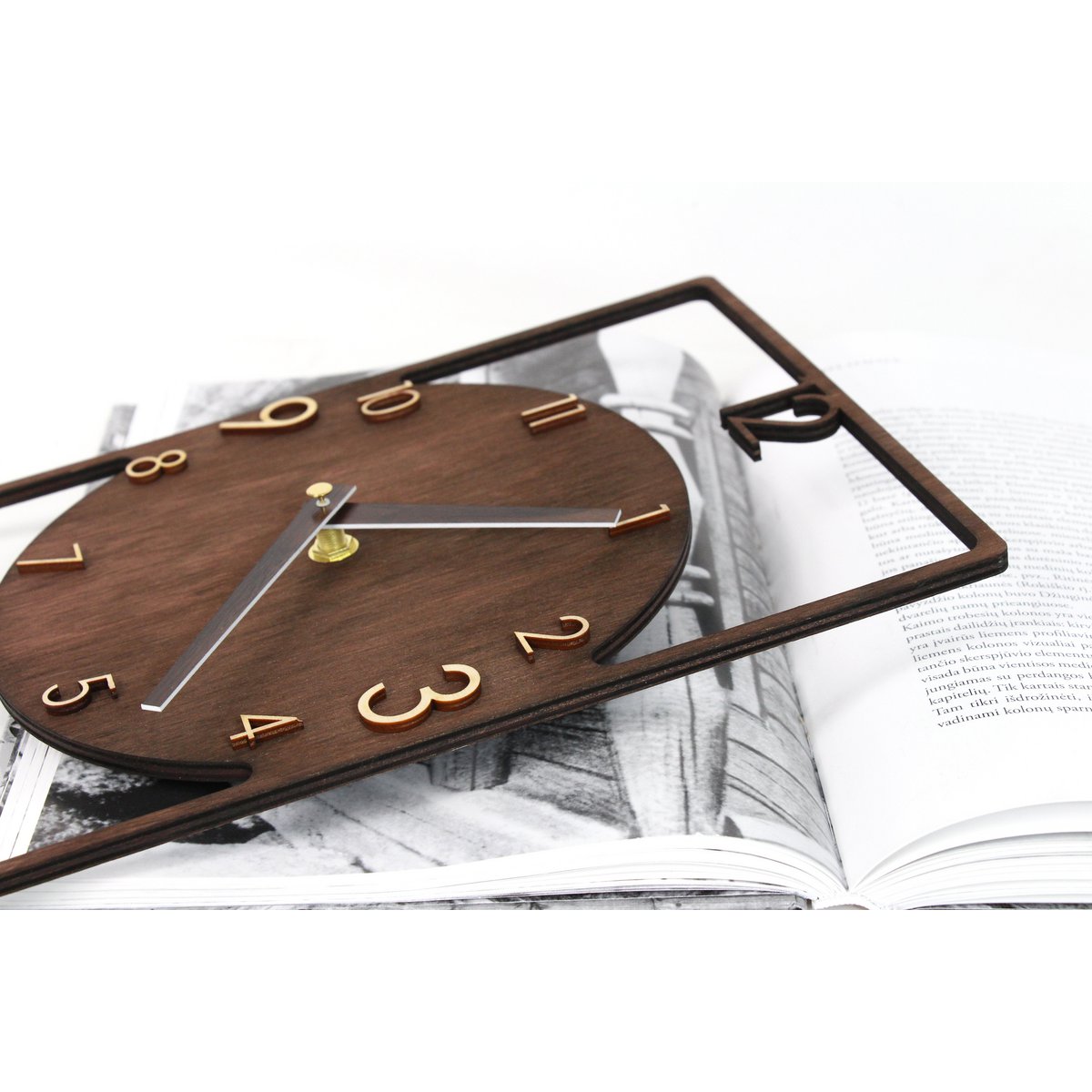 Orologio da parete, orologio da parete in legno