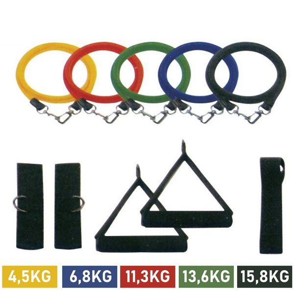 11 Piece Exercise Pack - Exercise and Strength Kit - Home Sport and Fitness - Yoga Accessory