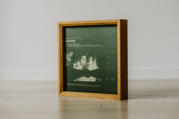 Oak Vinyl Album -Rahmen für Display, vielseitiges Musikdekor und Geschenk für Vinyl -Fans