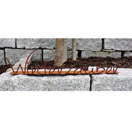 Winterzauber Deko Schild in Edelrost | Winterdeko Vintage
