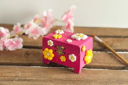 DIY Craft Kit Smykkeskrin Pink Med Silk Clay