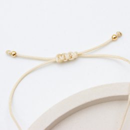 Armband auf Karte - Schneeflocke "Merry Christmas" 24K vergoldeter Anhänger - DIN A6 Recyclingkarte