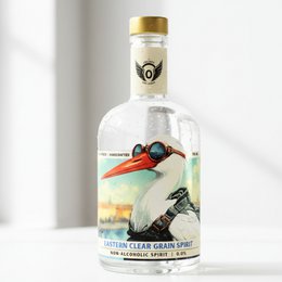 Volante Eastern Clear Grain Spirit 0.0% – Non-Alcoholic Vodka-Style Spirit – 700 ml