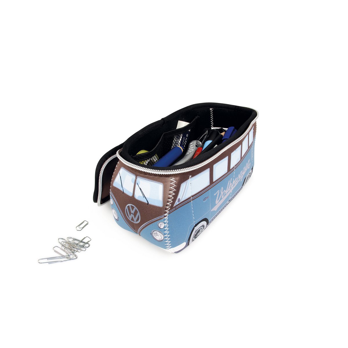 Volkswagen VW T1 Bus 3D Sac Néoprène Universel - Petit - /Pétrole & Marron