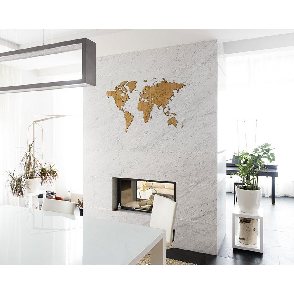 Mappa del mondo in legno - Fai da te - 3 tipi di legno