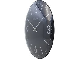 Wanduhr NeXtime Basic Dome 35 cm schwarz