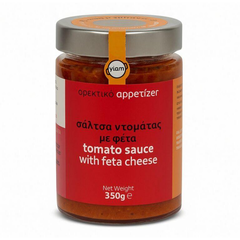 YIAM Tomatensauce mit Feta-Käse und Paprika, 350g