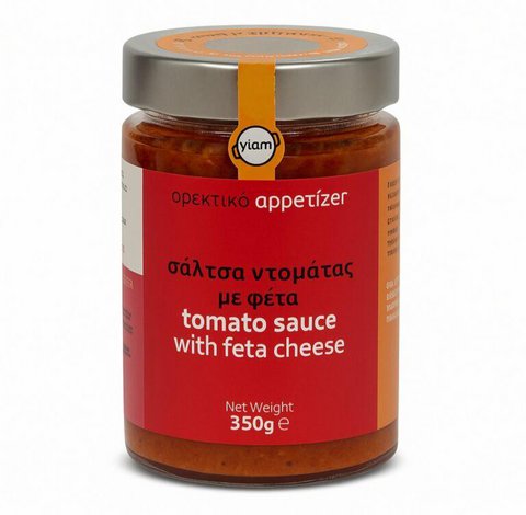 YIAM Tomato sauce with feta cheese and peppers, 350g