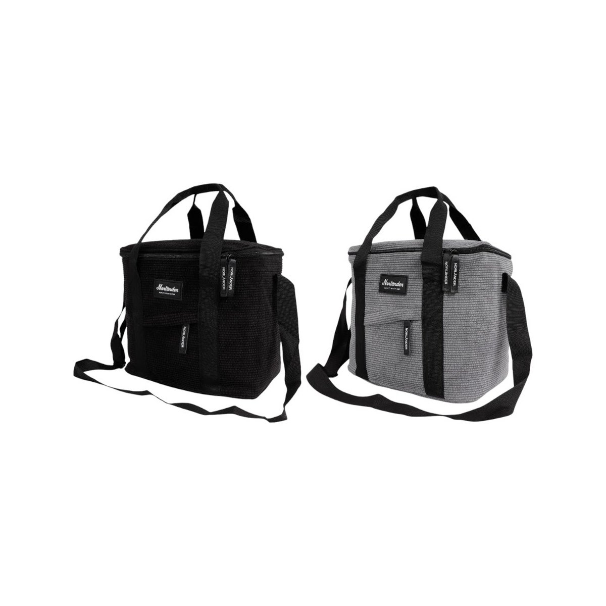 Cooling bag »freezer bag» isolated picnic bag in cord optics »insulation bag» Small cool box with handle and shoulder strap