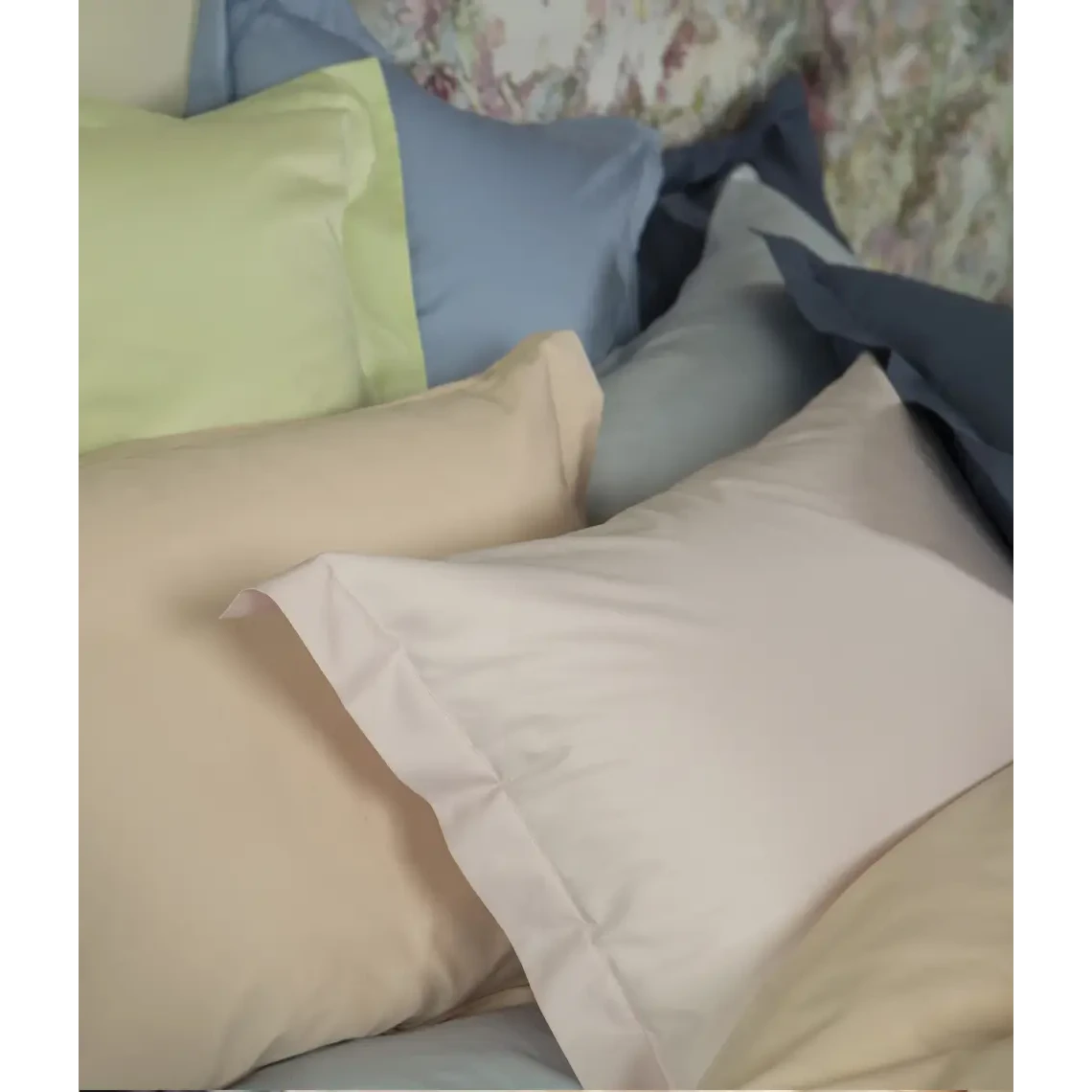 Parure de lit en satin Solid Sweet Lime