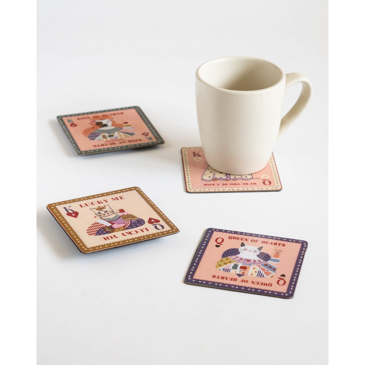 Metal & Magnet Animal Art Beverage Coaster - Also Fridge Magnet, 9.5cm