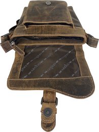 Damen Umhängetasche - kleiner Cognac -Puffer -Crossbody -Tasche