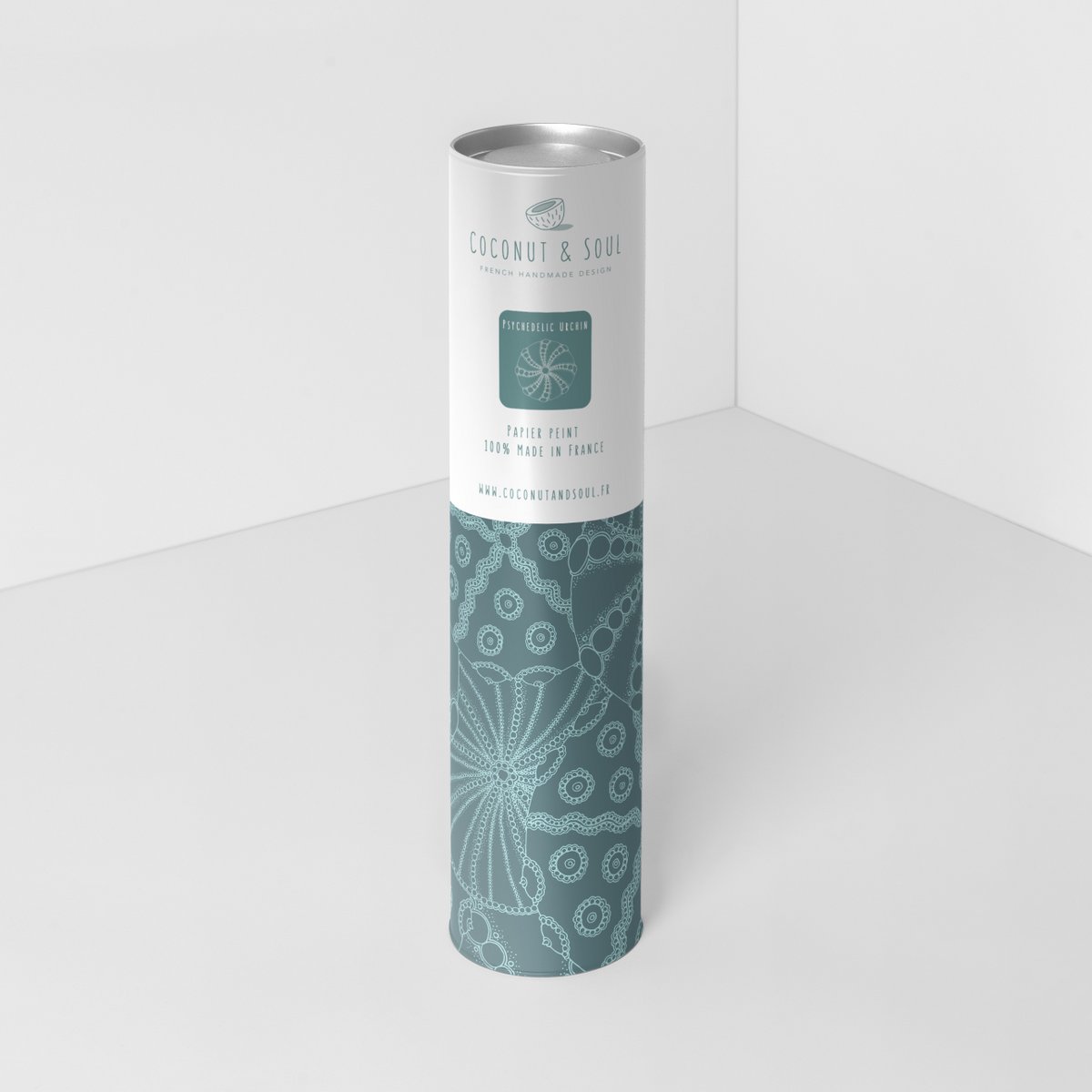 Papel pintado erizo psicodélico 10m