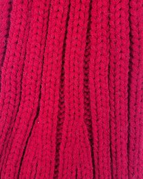 Santa hat - Red with white brim coarse knit