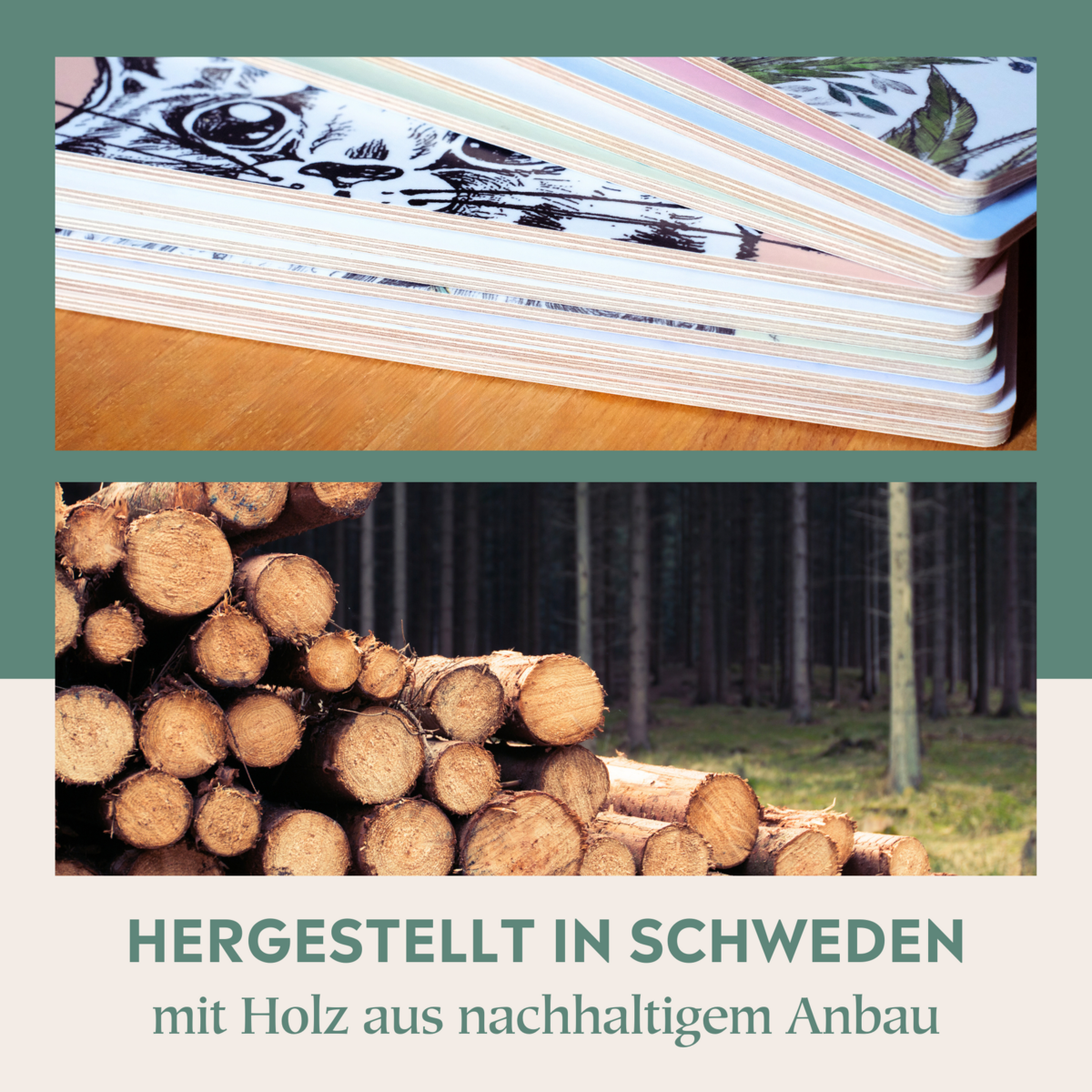 Holzbrettchen-Wollfried