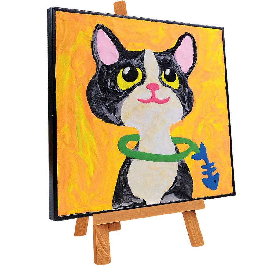 Okto Sensory Art Color By Numbers - Animals - Cat
