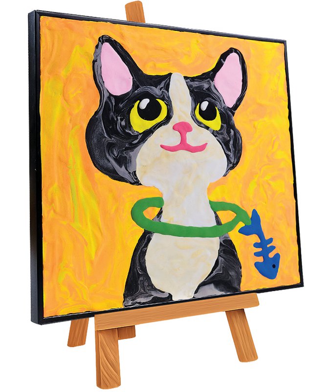 Okto Sensory Art Color By Numbers - Animals - Cat