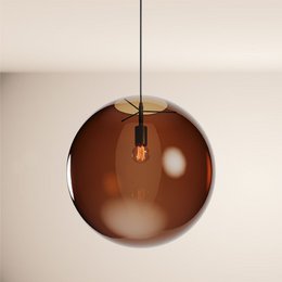 s.luce Orb glazen bol galerijlamp 500cm ophanging zwart