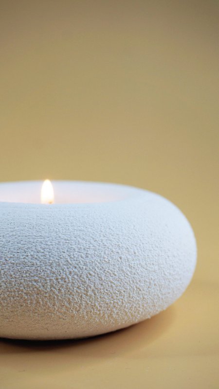 FUZZY Donut candleholder