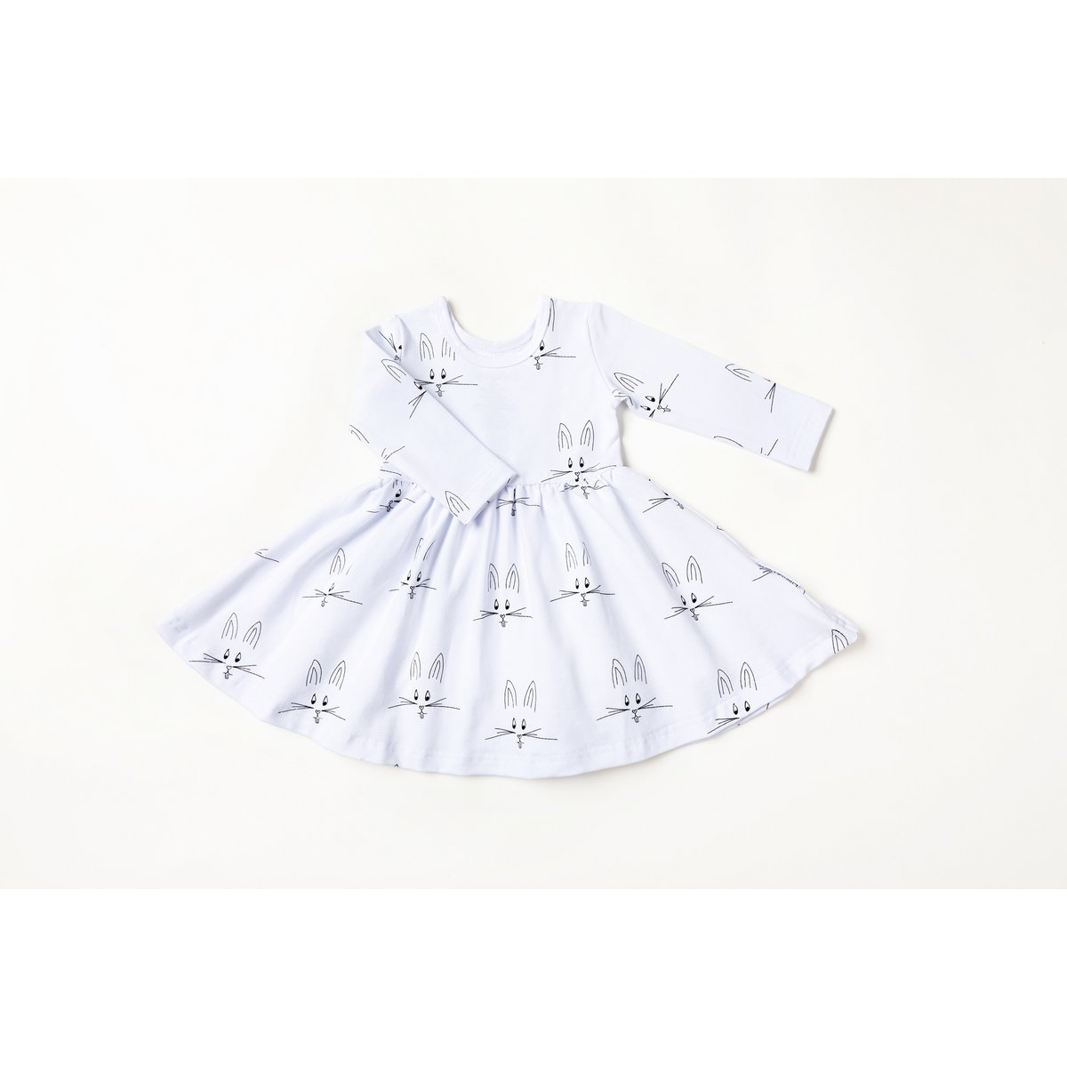 Long-Sleeved Dress with Malia the Rabbit