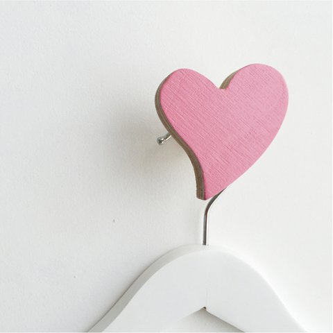 MOOI IN ROZE HART MUURHAAK