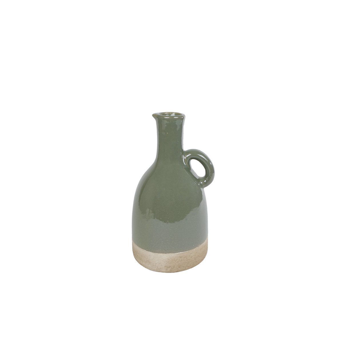 Vase Nico S green-beige earthenware 16x15x28cm
